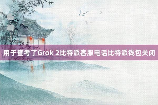 用于查考了Grok 2比特派客服电话比特派钱包关闭