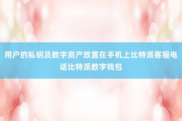 用户的私钥及数字资产放置在手机上比特派客服电话比特派数字钱包