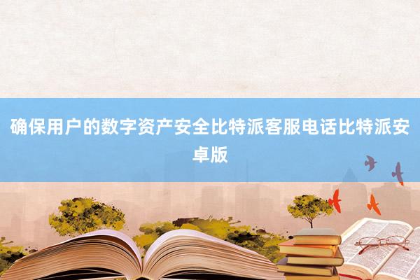 确保用户的数字资产安全比特派客服电话比特派安卓版