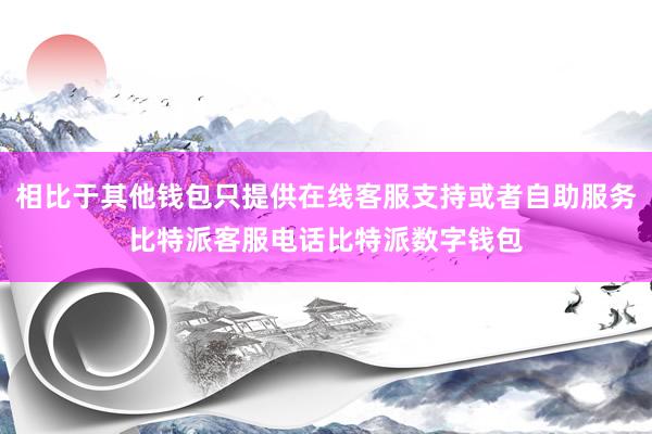 相比于其他钱包只提供在线客服支持或者自助服务比特派客服电话比特派数字钱包