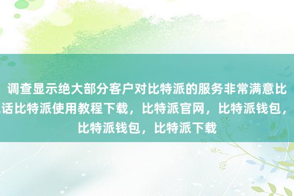 调查显示绝大部分客户对比特派的服务非常满意比特派客服电话比特派使用教程下载，比特派官网，比特派钱包，比特派下载