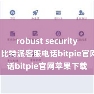 robust security features比特派客服电话bitpie官网苹果下载