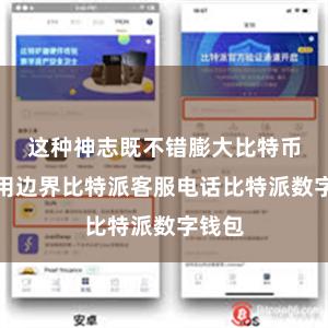 这种神志既不错膨大比特币的使用边界比特派客服电话比特派数字钱包