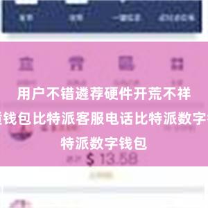 用户不错遴荐硬件开荒不祥纸质钱包比特派客服电话比特派数字钱包