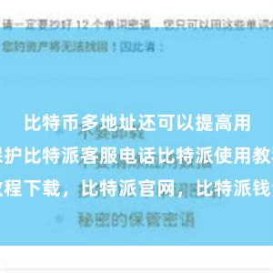 比特币多地址还可以提高用户的隐私保护比特派客服电话比特派使用教程下载，比特派官网，比特派钱包，比特派下载