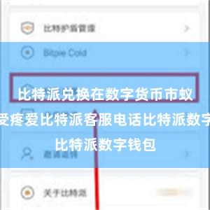 比特派兑换在数字货币市蚁集备受疼爱比特派客服电话比特派数字钱包